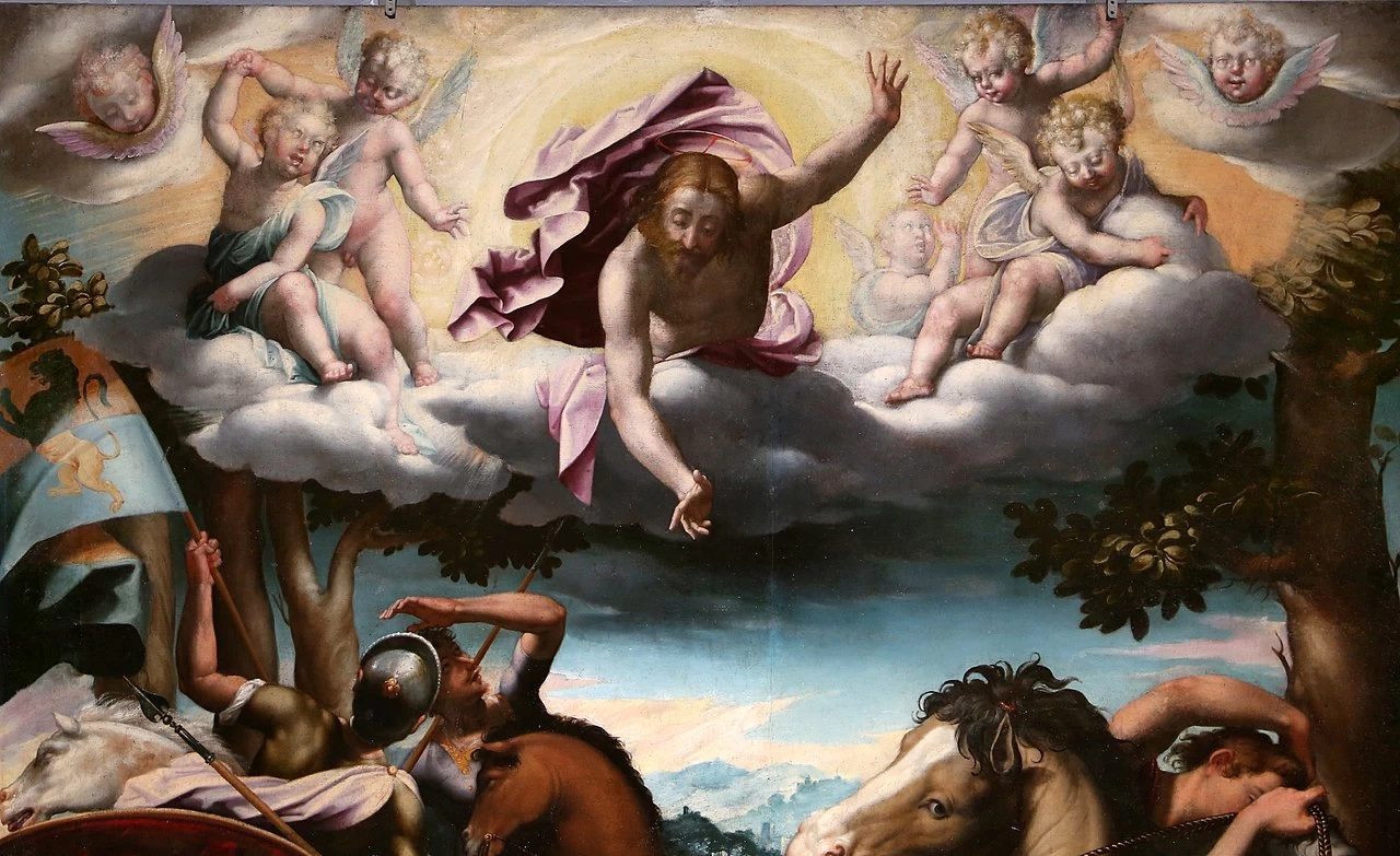 Aurelio Lomi - Conversione di San Paolo, Santi Stefano e Niccolao (Pescia), dettaglio